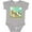 AC-Heather Grey, variant on Inktastic I'm One Farm Animals Wearing Birthday Party Hats Boys or Girls Baby Bodysuit