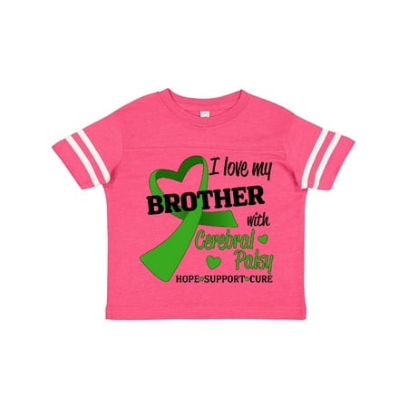 

Inktastic I Love My Brother Heart Cerebral Palsy Hope Support Cure Gift Toddler Boy or Toddler Girl T-Shirt