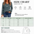 thumbnail image 5 of Women's V Neck Ribbed Knit Long Sleeve Tops Casual Bishop Sleeve Pullover Shirts for Fall Daily Wear, 5 of 7