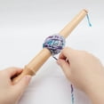thumbnail image 2 of Wooden Yarn Winder Knitting Accessory Yarn String Storage Portable Handheld Yarn, 2 of 8