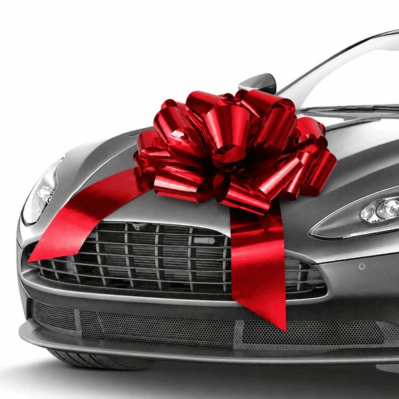Big Car Bow,Giant Bow for Car,Large Bow for Birthday Presents, Christmas Presents, Large Gift Decoration 18inch Red