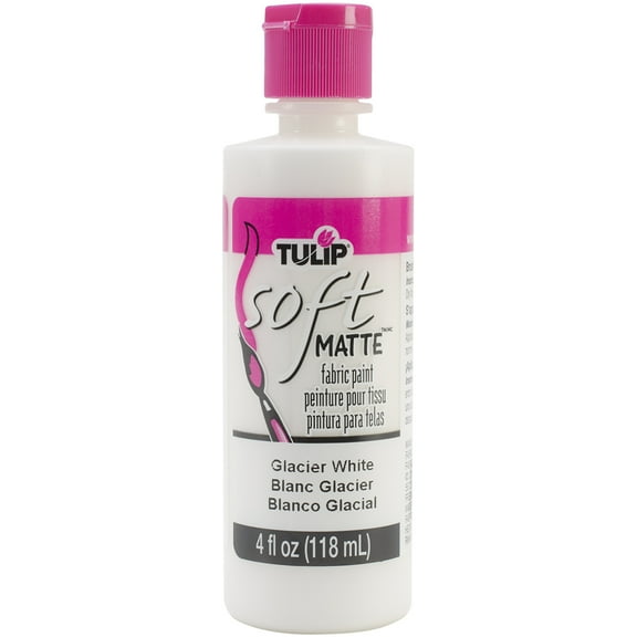 Tulip Soft Fabric Paint 4oz-Matte - Glacier White