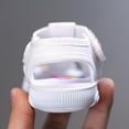 thumbnail image 4 of HaiMao Girls Sandals Clearance Closed Toe Princess Flat Sandals Summer Sandals White 21(21), 4 of 4