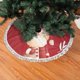 thumbnail image 1 of Falda de árbol de Navidad con encaje y flecos, letrero de hojalata con texto "Merry Christmas", muñeco de nieve, reno, Papá Noel, camión, pintura, placa vintage, letrero de metal, falda de árbol, 1 of 7
