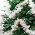 thumbnail image 3 of Northlight Shiny Tinsel Two-Tone Christmas Garland - 18' x 3" - Champagne Silver, 3 of 7