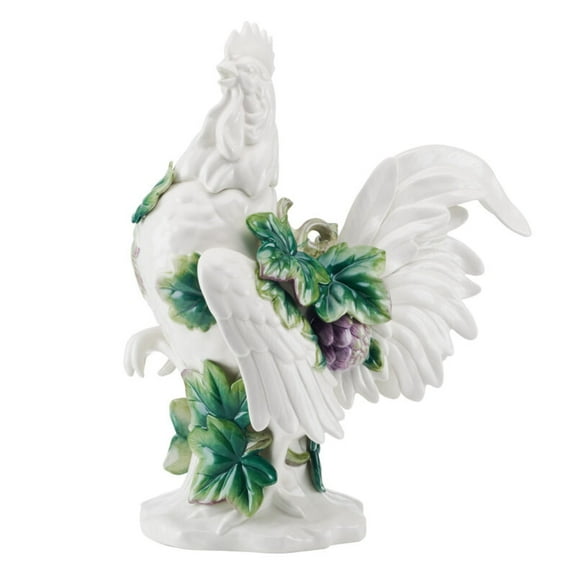 Fitz and Floyd Sicily 19" Green Rooster Earthenware Decorative Figurine