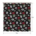 thumbnail image 5 of Pioneer Flower Floral Print Pattern Shower Curtain 72”x72", Bathroom Decorative Shower Curtain Set with 12 Hooks, Waterproof Washable, 5 of 6