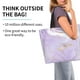 thumbnail image 2 of Disketp Lavender Glitter Foil Stripes Bolsa Tote Estampada para Mujer, Bolso de Hombro y de Mano para Compras y Viajes, 2 of 8