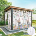thumbnail image 6 of Outdoor Curtains for Patio Waterproof, Easter Outdoor Privacy Panels Grommet, Spring Bunny Eggs Botanical Leaves Tree Branch Blackout Outside Curtains for Porch/Cabana 54"x84", 2 Panels, 6 of 8