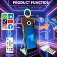 thumbnail image 5 of WideMeet 65inch Magic Mirror Photobooth with 43inch Touch Screen Machine Selfie for Birthday Party, 5 of 9