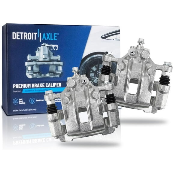 Detroit Axle - Rear Disc Brake Calipers w/Brackets Replacement for 2011-2015 Hyundai Tucson Kia Sportage - 2pc Set