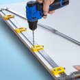 thumbnail image 3 of OUSITAID Matériel d'Armoire Jig - Guide de Perceuse en Métal Haute Précision Réglable Pliable Perceuse Localisateur de Perceuse Précis Outil de Menuiserie pour Poignées de Tiroir de Porte, 3 of 10
