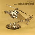 thumbnail image 3 of Modelo De Helicóptero De Metal De Acero Inoxidable, Modelo De Helicóptero De Metal 3D, Estructura Fundida A Presión, Educativo Para Sala De Estudio, 3 of 7