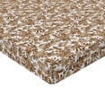 thumbnail image 4 of Ambesonne Earthy Colors Fitted Sheet, Leafy Monstera Print, Queen Size, Caramel Warm Taupe and White, 4 of 5