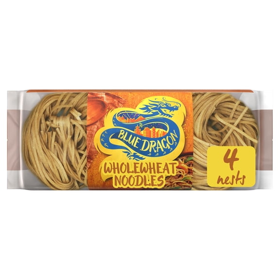 Blue Dragon Wholewheat Noodles 250g, Imported from Britain