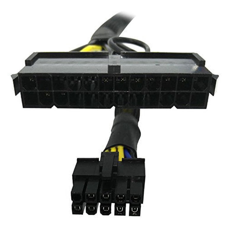 24 Pin to 14 Pin ATX PSU Main Power Adapter Braided Sleeved Cable