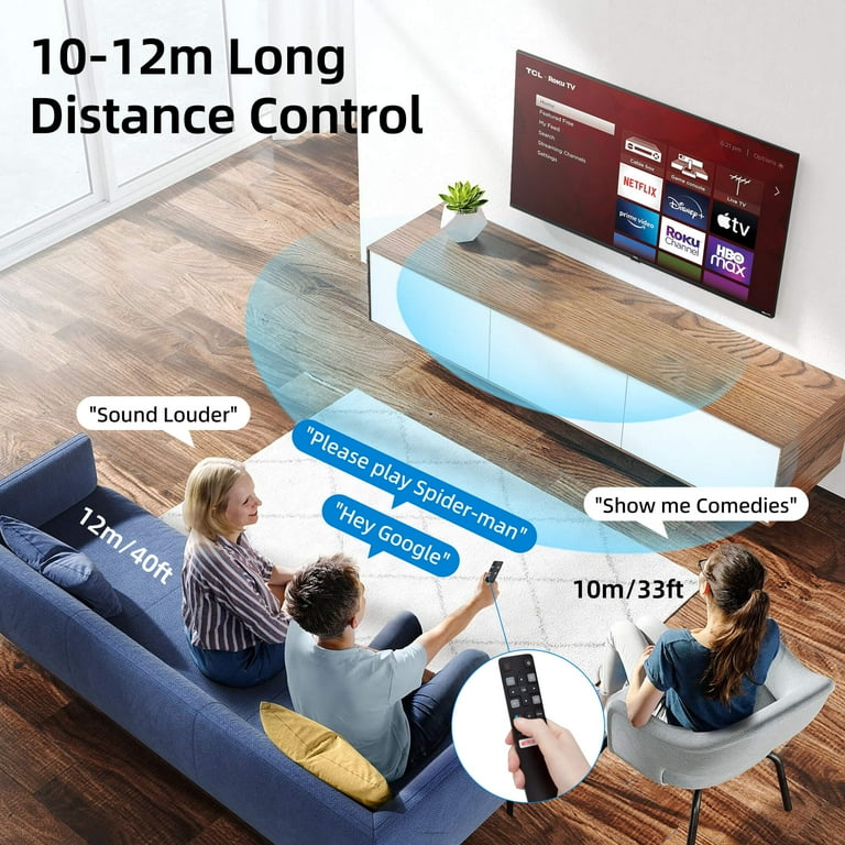 Nuovo Sostituzione RC802V FNR1 Per Telecomando TV Voce TCL Netflix - Foto 5