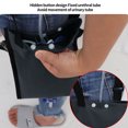 thumbnail image 3 of Sac à Bandoulière pour Urine, Support de Sac de Drainage Sangle Réglable Double Couche Imperméable Anti-Fuite Poche Unique pour Extérieur Gris, 3 of 7