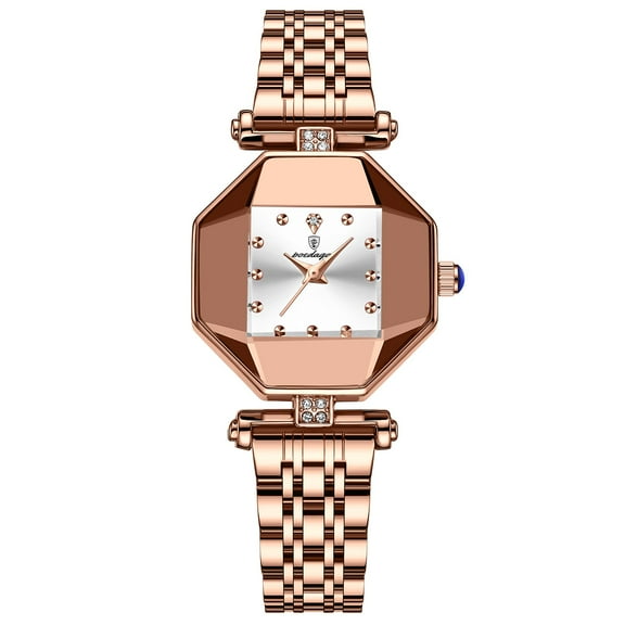 POEDAGAR Women Watch Rose Gold Stainless Stain Steel Quartz Wristwatch Waterproof Fashion Top Brand Luxury Ladies Watches Gift