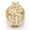 Yellow Gold, variant on Money Dollar Sign CZ Eternity Band Hip Hop Ring