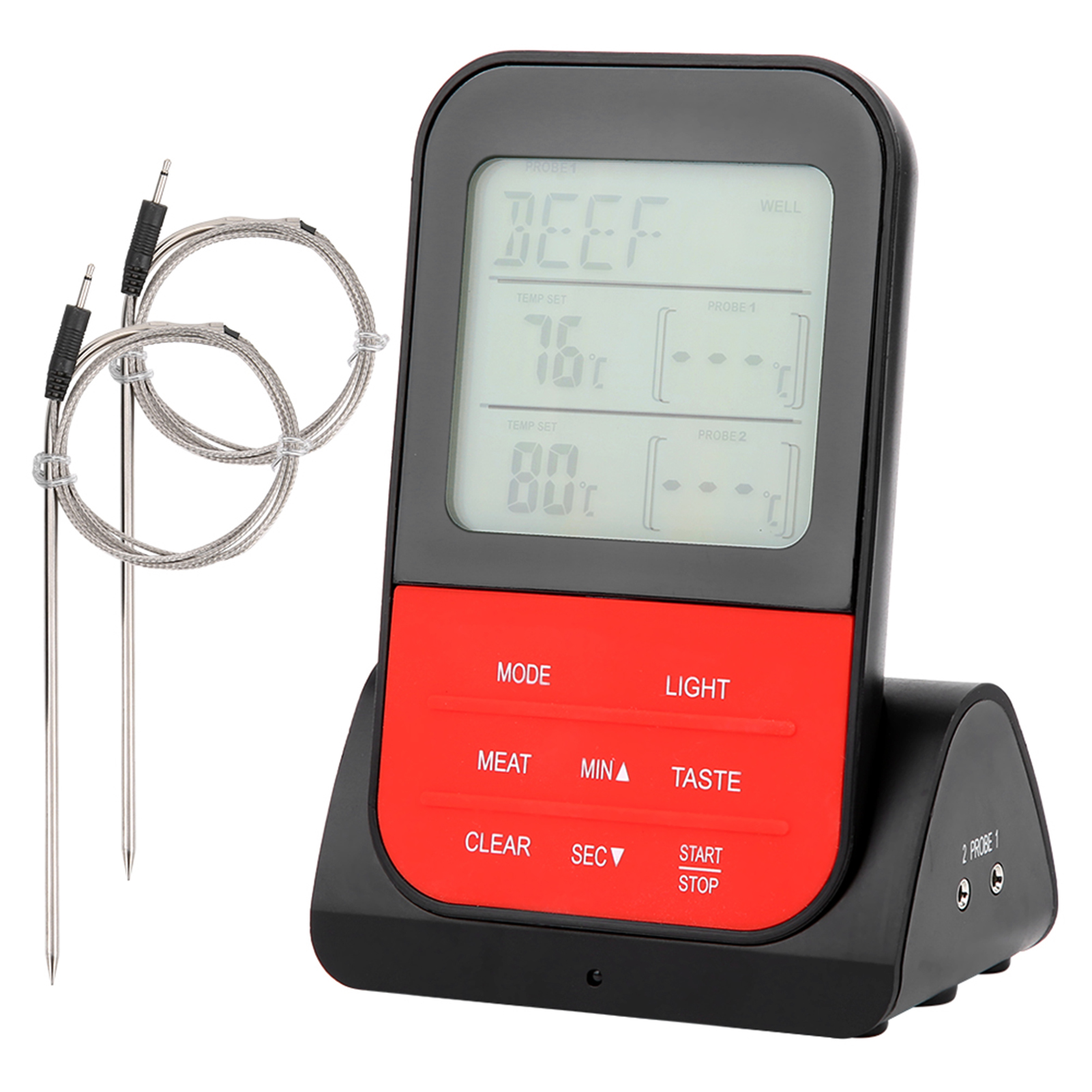 Waterproof Temperature Gauge, Kitchen Utensil, With Temperature Alarm