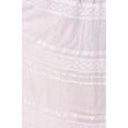 thumbnail image 5 of Sakkas Lace and Ribbon Peasant Boho Skirt - White - One Size, 5 of 5