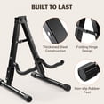 thumbnail image 3 of Yescom Folding Guitar Stand Floor A-Frame with Foam Arms Black Instrument Display Stand Universal Fit for Acoustic Guitars Banjo Electric Bass, 3 of 12
