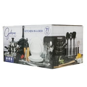 Gibson Home Stainless Steel Cookware Set, Pots and Pans with Dinnerware, Bakeware, and Utensils, 72-Piece