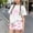 White, variant on Girls Summer 2-Piece Outfit Set, Short Sleeve Graphic T-Shirt and Elastic Waist Shorts, Kids Casual Cotton Blend Playwear Set Pink Size 4-5 Years