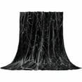 thumbnail image 2 of Abstract Halloween Cowweb Black Throw Flannel Blanket 50x80In Super Soft Cozy Bed Blanket, Lightweight Plush Fuzzy Bed Throw for Bedroom Sofa Couch Living Room, 2 of 4