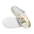 thumbnail image 3 of KLL Flowers And Hens Pattern Adult Unisex Cozy Slippers,Fuzzy Slip-on Slippers TPR Sole Slippers Comfort Plush Home Footwear for Indoor & Outdoor-13, 3 of 7