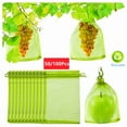 thumbnail image 2 of 50/100Pcs Fruit Protection Netting Bags with Drawstring Reusable Grape Grow Bags Strawberry Cover Mesh Bags for Pest Control, 2 of 10