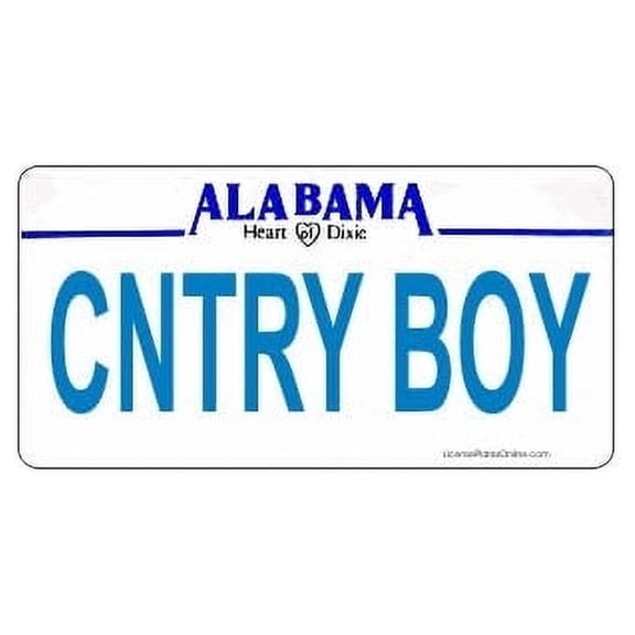 Design It Yourself Alabama Bicycle Plate. Free Personalization on Plate