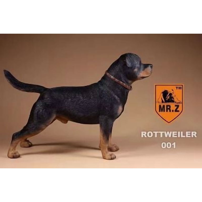 Rottweiler/6 Simulation Animal Dog Model Police Dog Resin Home Car