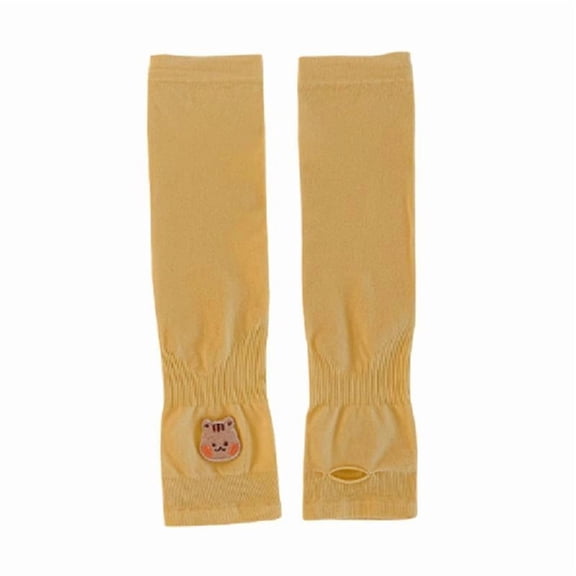 Yokua 2-Piece Arm Sleeves for Kids Animal Pattern Cooling Sleeve with Thumb Hole