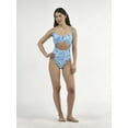 thumbnail image 4 of No Boundaries Cutout V-Wire One Piece Swimsuit, Women's and Women's Plus, 4 of 5