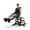 Black, variant on Heavy Duty 700LB Leg Extension & Wave Machine for Home Gym – Adjustable Seated & Lying Bench – 12-Position Strength Training Equipment– Compatible with 1" & 2" Weight Plates–Red-Black