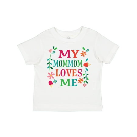 

Inktastic My MomMom Loves Me Girls Outfit Gift Toddler Toddler Girl T-Shirt
