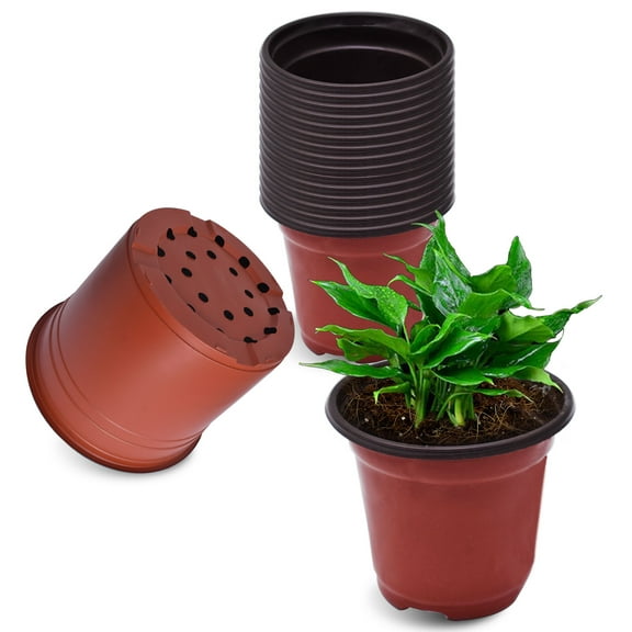 netuera Plastic Plant Flower Pots Nursery Seedlings Pot Plant 50Pcs