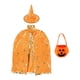 thumbnail image 1 of Conjunto disfraz Halloween Yinane Capa Mago Naranja, 1 of 8