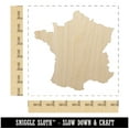 thumbnail image 2 of France Country Solid Wood Shape Unfinished Piece Cutout Craft DIY Projects - 6.25 Inch Size - 1/8 Inch Thick, 2 of 7
