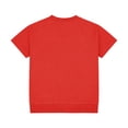 thumbnail image 4 of SGFCWSX Boys T Shirt Waffle Knit Raglan Sleeve Notch Neck Solid Soft Stretchy Comfortable Teens Everyday Casual Tee Shirts Red Size 13, 4 of 8