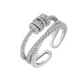 thumbnail image 1 of Anillo antiansiedad con cuentas giratorias para niñas, gris, 1 of 5