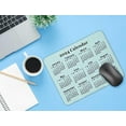 thumbnail image 3 of Calendar Mouse pad, 2026 Ocean Wave Background Calendar Natural Rubber Mouse Pad, Quality Creative Gaming Rectangle Mouse Personalized Desk Mouse Pad 9.5 inch x 7.9 inch, 3 of 10