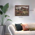 thumbnail image 3 of Barn Pictures Wall Decor Old Tractor Farmhouse Canvas Painting Barn Wall Decor Framed Country Posters Home for Living Room Bedroom Bathroom Decoration 12x16inch, 3 of 6