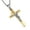 Gold, variant on Dove Holy Land Gift INRI Cross Crucifix stainless steel Pendant Necklace With Free Chain (Silver)