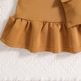 thumbnail image 6 of QUDDERR Toddler Girls Dresses with Bag Winter Hoodie Sweatshirt Princess Dresses 4-7 Years Long Sleeve Cotton Long Skirt Sweatsuit for Little Kids, 6 of 9