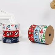 3yards/roll Cute Printed Portable Party Decor Random Color Christmas Ribbon