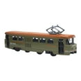 thumbnail image 2 of Tranvía clásico modelo vehículo juguete escala 1:90 realista colección utilería interactiva Verde retro, 2 of 9