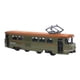 thumbnail image 2 of Tranvía clásico modelo vehículo juguete escala 1:90 realista colección utilería interactiva Verde retro, 2 of 9